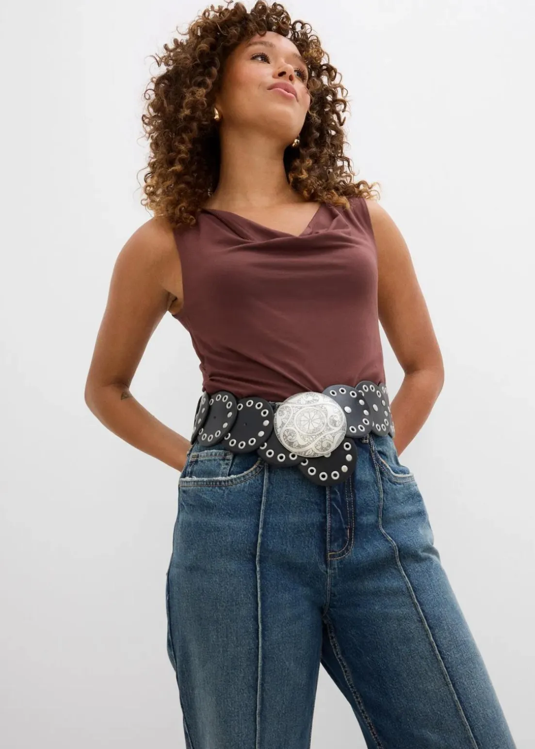 Loose Straight-Jeans High Waist