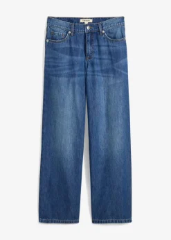 Loose Straight-Jeans Mid Waist, cropped