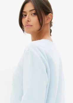 Loungewear Fleece Nachthemd mit Applikation