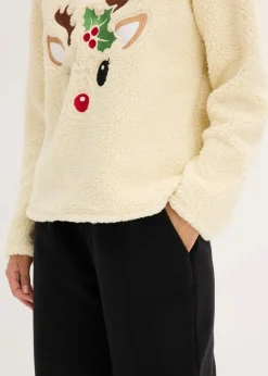 Loungewear Teddy Hausanzug mit Fleecehose