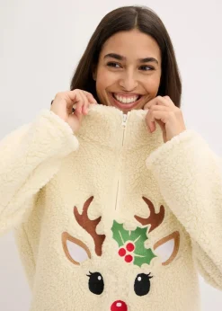 Loungewear Teddy Hausanzug mit Fleecehose