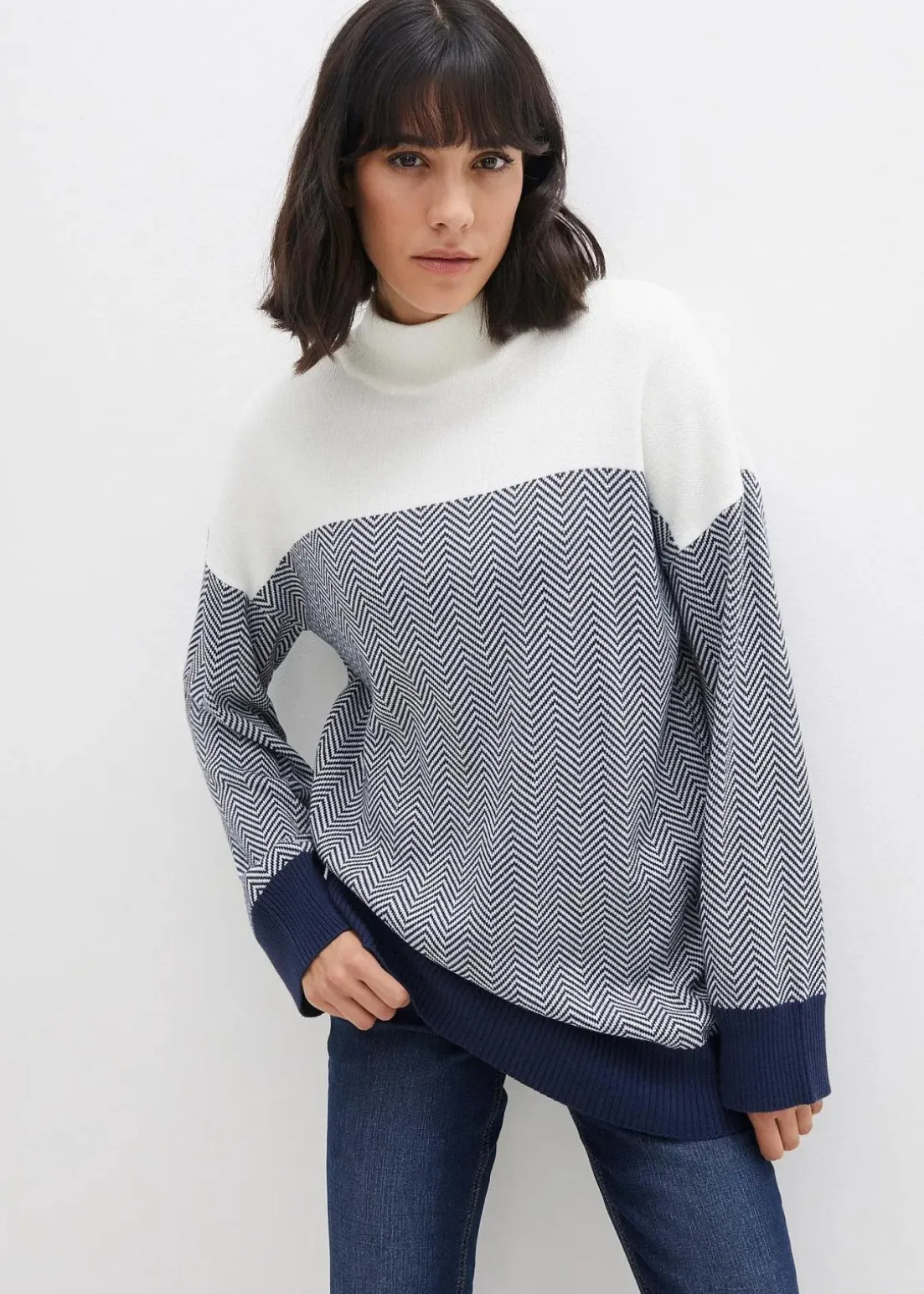 Lässiger Longpullover