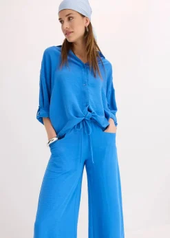 Marlenehose aus leichtem Crêpe