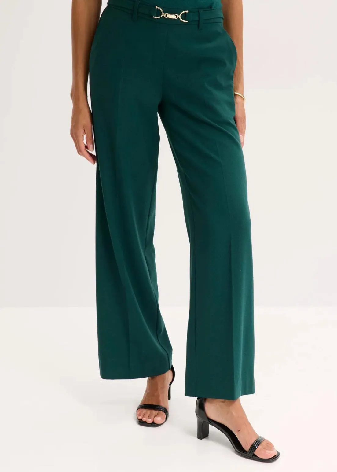 Marlenehose mit Ziergürtel