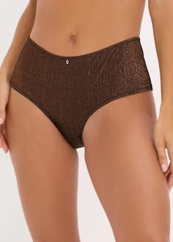 Maxi Brazilslip aus glitzerndem Material