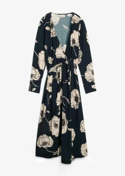 Maxi- Wickelkleid für die Schwangerschaft und danach