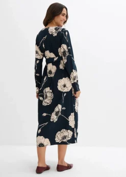 Maxi- Wickelkleid für die Schwangerschaft und danach