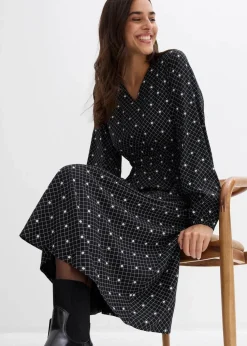 Maxikleid aus fließender Viskose