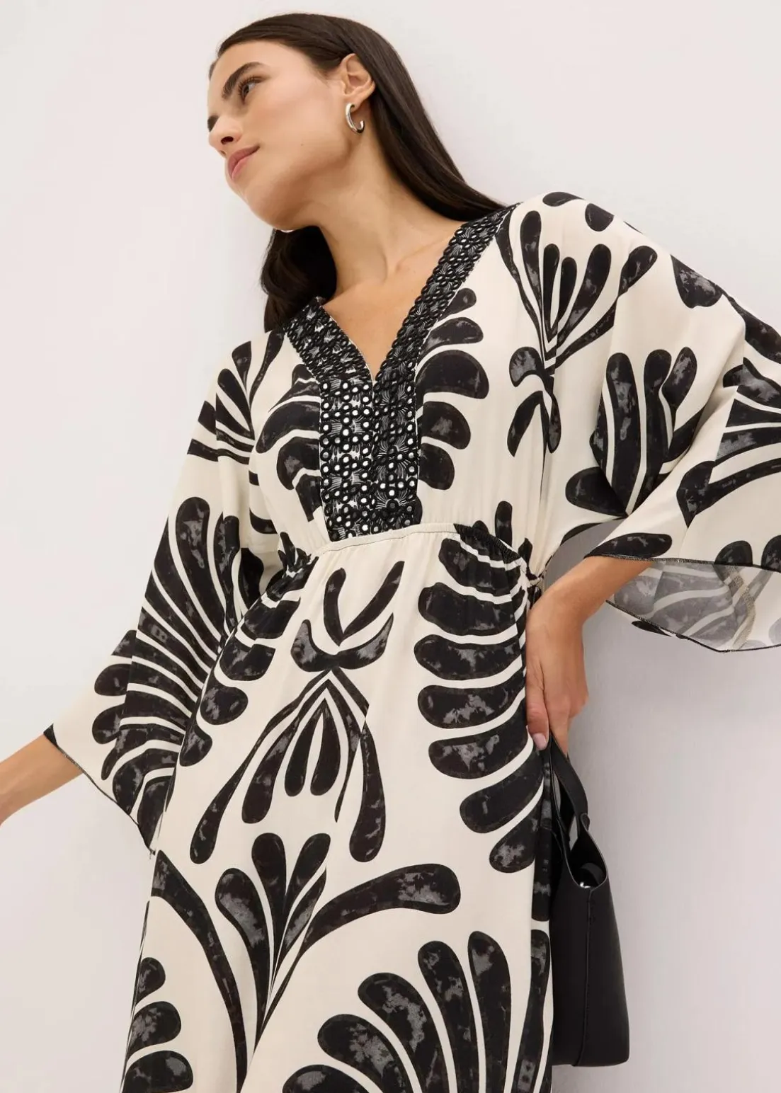 Maxikleid aus fließender Viskose