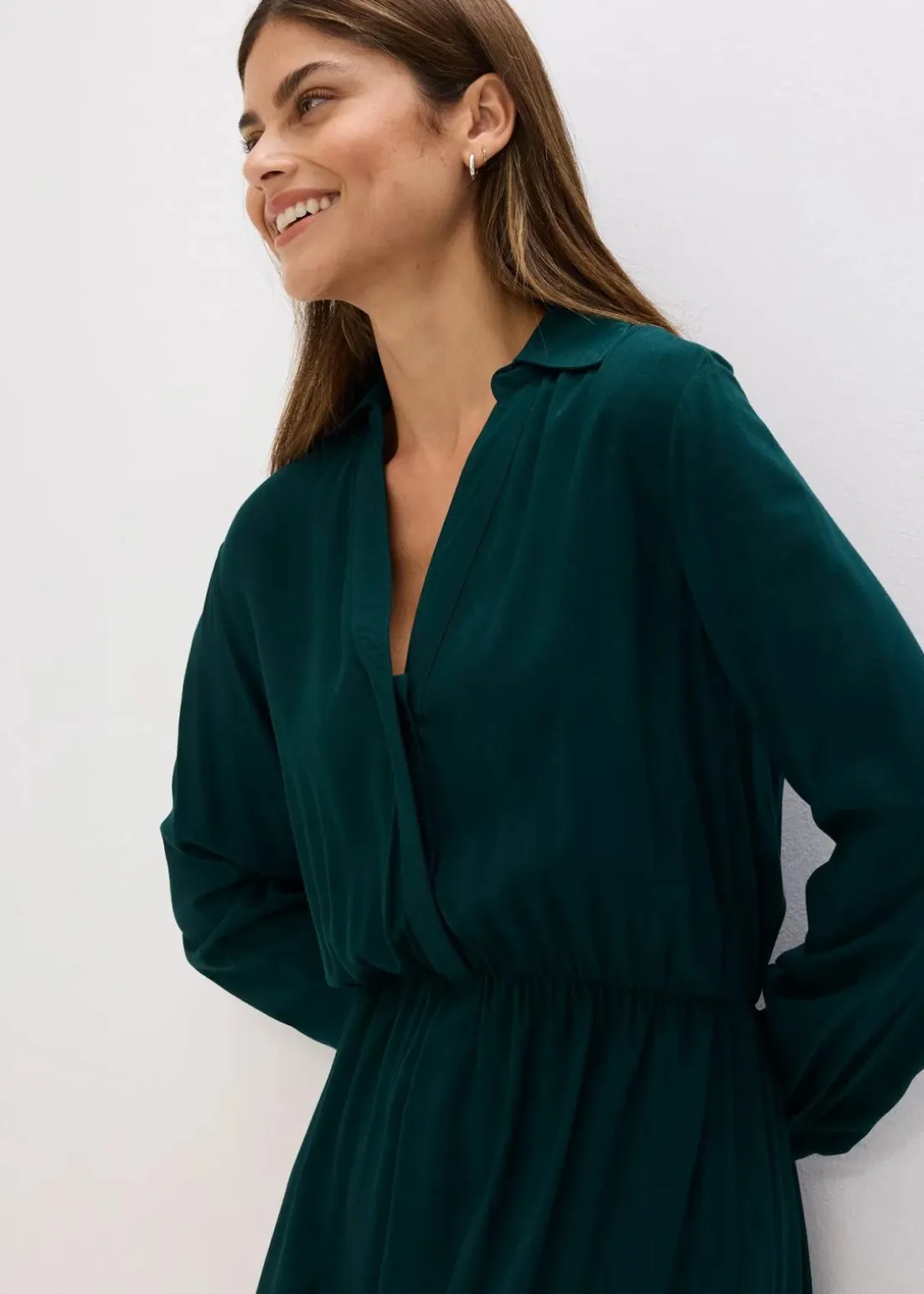 Maxikleid aus reiner Viskose