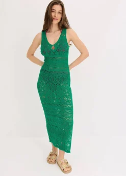 Maxikleid in Häkeloptik