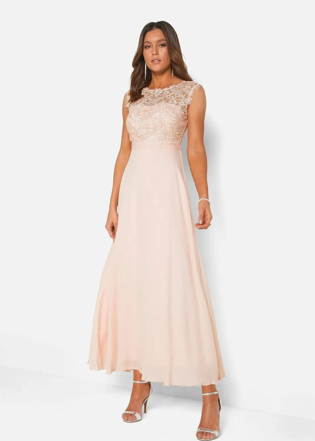 Maxikleid mit Spitze