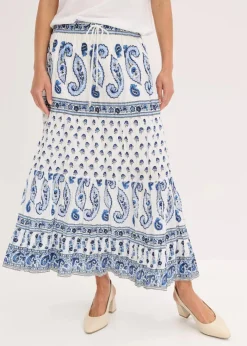 Maxirock aus reiner Baumwolle