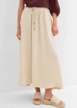 Maxirock aus fließendem Lyocell-Mix