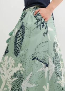 Maxirock aus fließender Viskose