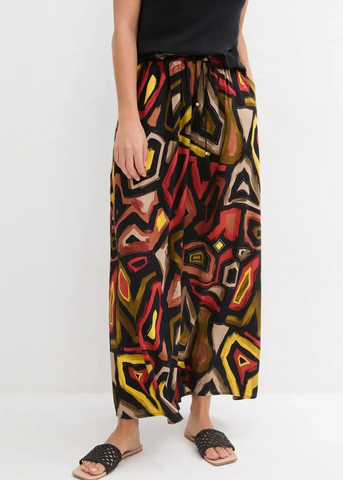 Maxirock aus fließender Viskose