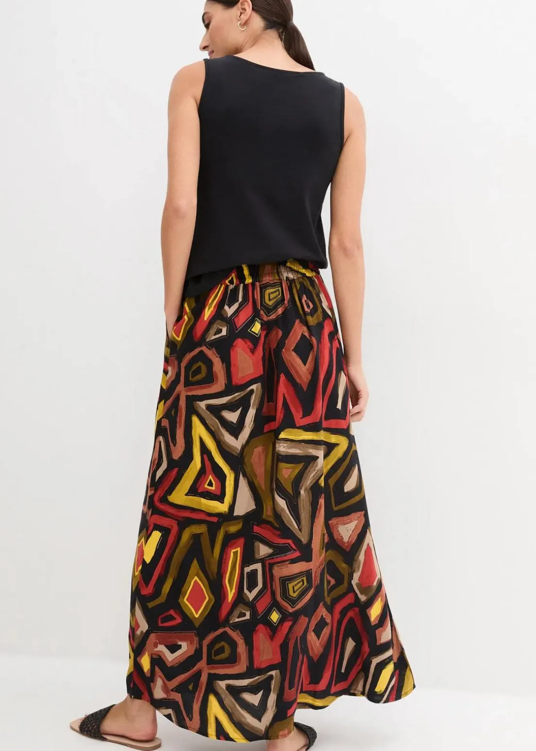 Maxirock aus fließender Viskose