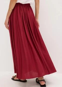 Maxirock aus strukturiertem Crinkle