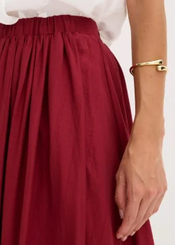 Maxirock aus strukturiertem Crinkle