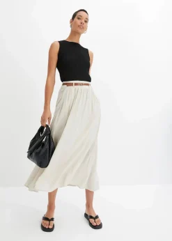 Maxirock mit Gürtel (2-tlg.Set)