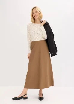 Maxirock mit Struktur