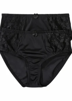 Maxislip mit zarter Spitze (2er Pack)