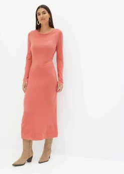 Maxi-Strickkleid aus Viskose-Mix