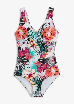 Medium Shape-Badeanzug in Wickeloptik