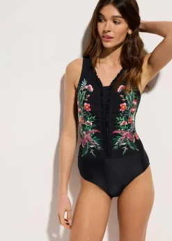 Medium Shape-Badeanzug mit Volants