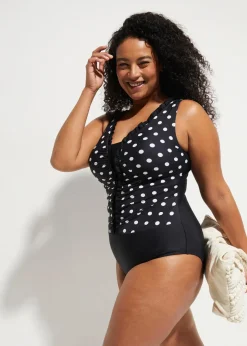 Medium Shape-Badeanzug mit Raffung