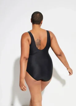 Medium Shape-Badeanzug mit eckigem Ausschnitt