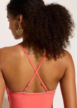 Medium Shape-Badeanzug mit Wickeloptik