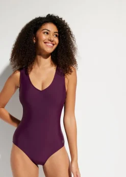Medium Shape-Badeanzug mit V-Ausschnitt