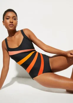 Medium Shape-Badeanzug mit Einsätzen