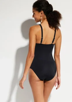 Medium Shape-Badeanzug mit transparentem Mesh