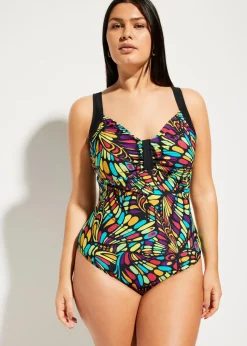 Medium Shape-Badeanzug rundum bedruckt