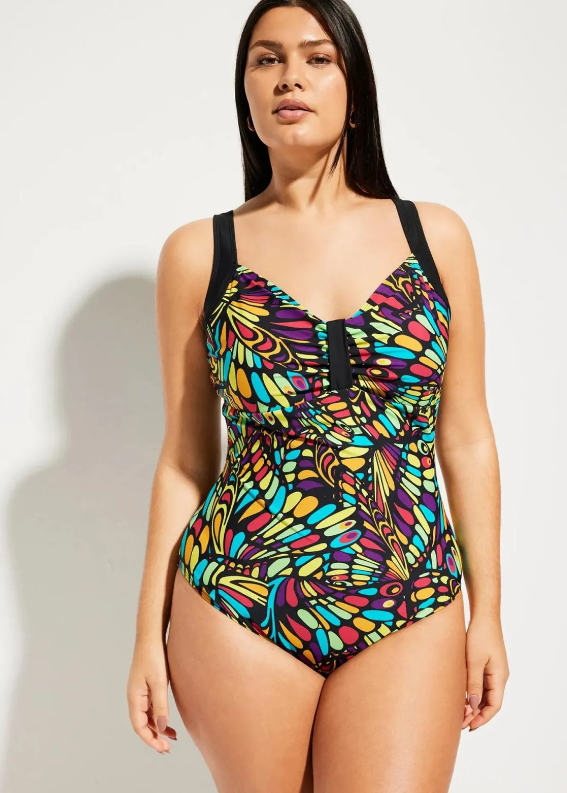 Medium Shape-Badeanzug rundum bedruckt