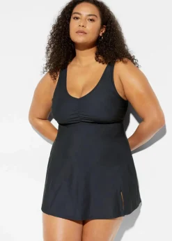 Medium Shape-Badekleid mit V-Ausschnitt