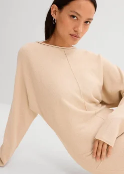 Midi Strickkleid aus Viskose-Mix