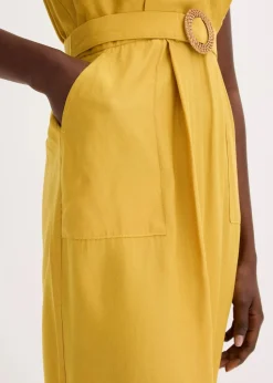 Midikleid aus fließendem Viskose-Mix