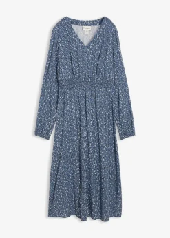 Midikleid aus fließender Viskose