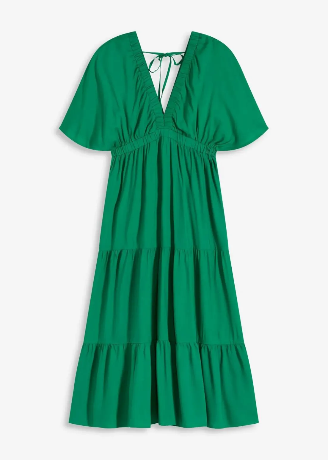 Midikleid aus fließender Viskose