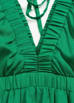 Midikleid aus fließender Viskose