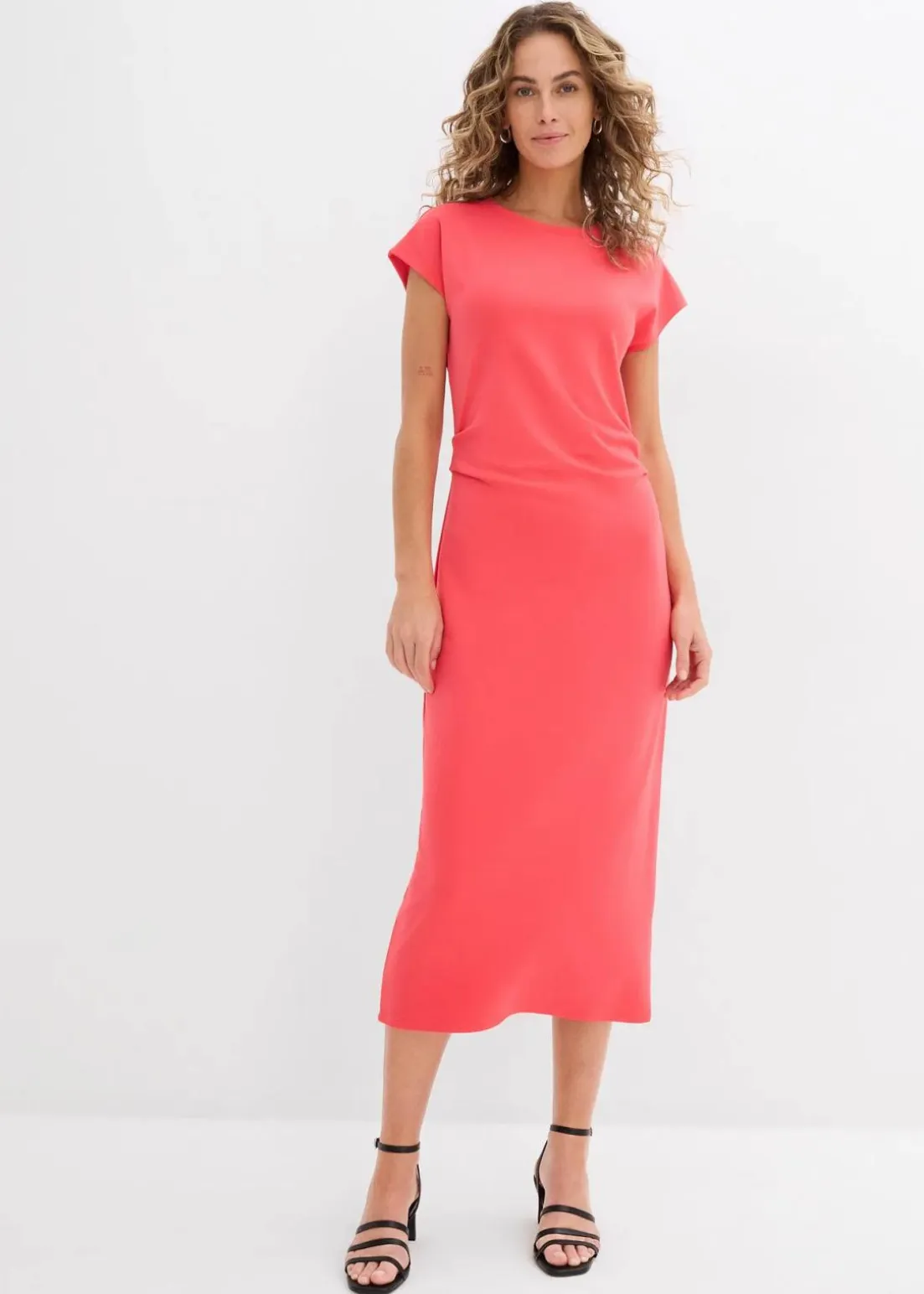 Midikleid aus softem Viskose-Mix