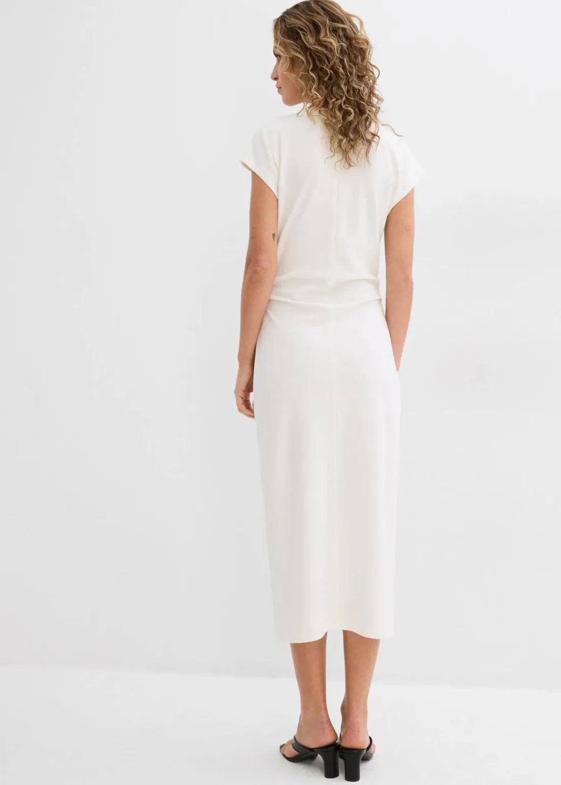 Midikleid aus softem Viskose-Mix