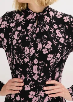 Midikleid mit Stehkragen