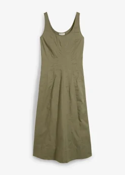 Midikleid mit vertikalen Nähten