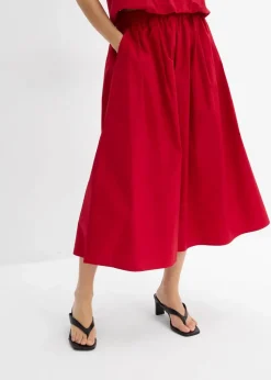 Midirock aus reiner Baumwolle