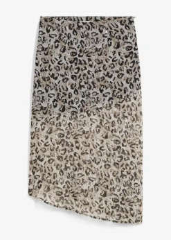 Midirock aus feinem Chiffon