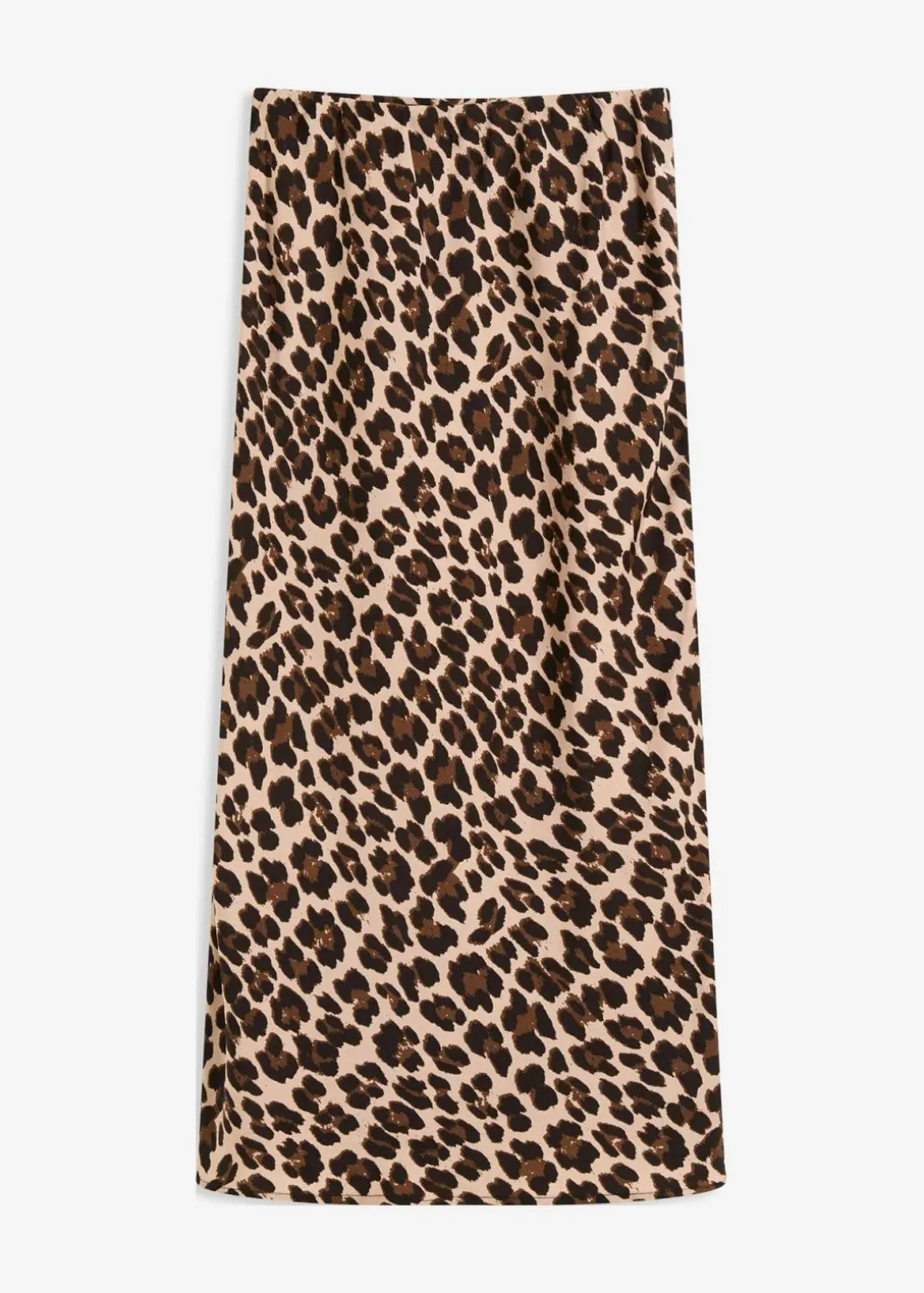 Midirock aus fließendem Satin